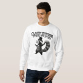 Classy Skunk in Top Hat Funny Black and White (Vorne ganz)