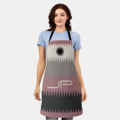 Classy Southwestern Adobe Style Mosaic Sun Schürze (Getragen)