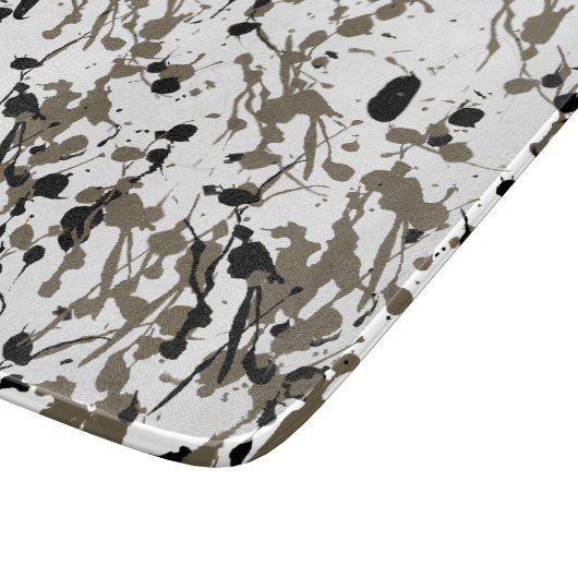 Classy Splash und Tropfen Art Glass Schneidebrett (Ecke)