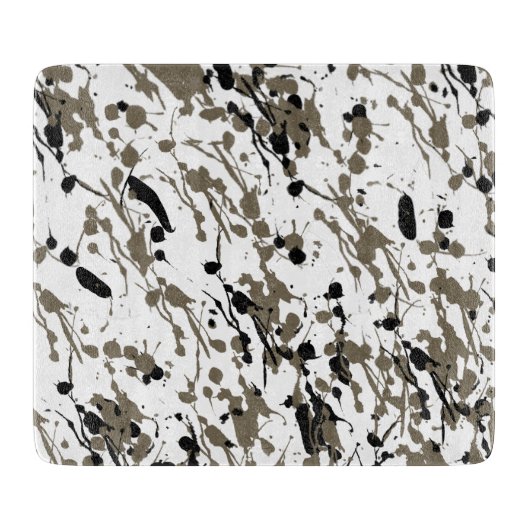 Classy Splash und Tropfen Art Glass Schneidebrett (Vorderseite)