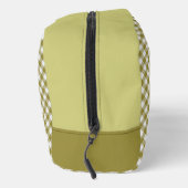 Classy Spring Fern Green Gingham Karo Pattern Waschbeutel (Rechts)