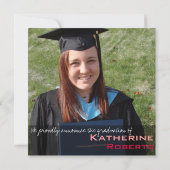 Classy Square Abschluss Ankündigung (Rückseite)