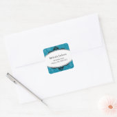Classy Square Adress Labels Quadratischer Aufkleber (Umschlag)