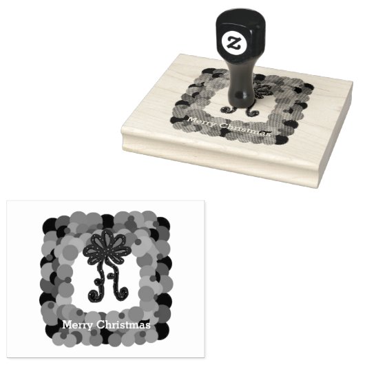 Classy Square Weihnachtsfeier Gummistempel (Stempel)