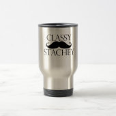Classy Stache Mustache Reisebecher (Mittel)