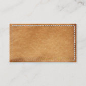 Classy Stitched Leather Petroleum Engineer Visitenkarte (Rückseite)