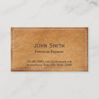 Classy Stitched Leather Petroleum Engineer