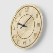 Classy Stone Look römische Zahlen Große Wanduhr (Winkel)
