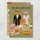 Classy Strawberry Romantic Noble Wedding Einladung (Vorne/Hinten)