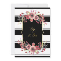 Classy Stripes Floral Wasserfarben Silicon & See