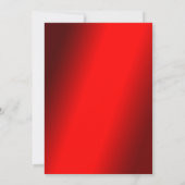 Classy Stylish red Baubles & Pearls Weihnachten Einladung (Rückseite)