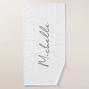 Classy Stylish Script Ihren Namen hinzufügen Badehandtuch