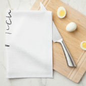 Classy Stylish Script Ihren Namen hinzufügen Geschirrtuch (Viertel Falte)