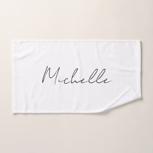 Classy Stylish Script Ihren Namen hinzufügen Handtuch (Handtuch)
