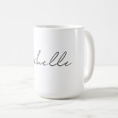Classy Stylish Script Ihren Namen hinzufügen Kaffeetasse (VorderseiteRechts)