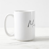 Classy Stylish Script Ihren Namen hinzufügen Kaffeetasse (Links)