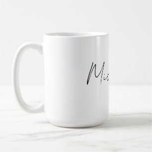 Classy Stylish Script Ihren Namen hinzufügen Kaffeetasse