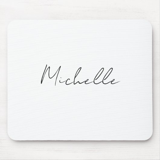 Classy Stylish Script Ihren Namen hinzufügen Mousepad (Vorne)
