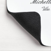 Classy Stylish Script Ihren Namen hinzufügen Mousepad (Ecke)