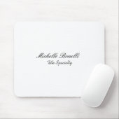 Classy Stylish Script Ihren Namen hinzufügen Mousepad (Mit Mouse)