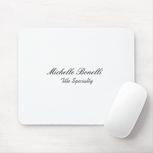 Classy Stylish Script Ihren Namen hinzufügen Mousepad (Mit Mouse)