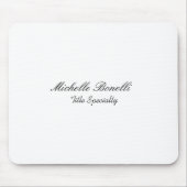 Classy Stylish Script Ihren Namen hinzufügen Mousepad (Vorne)