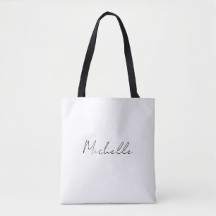 Classy Stylish Script Ihren Namen hinzufügen Tasche