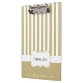 Classy Tan Sand Stripes | DIY Text Klemmbrett (Links)