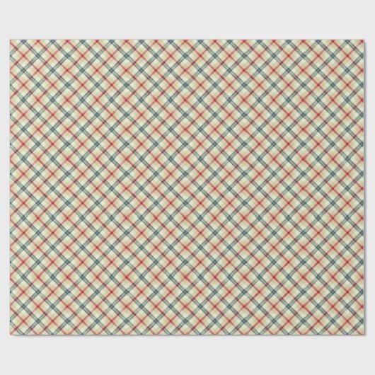 Classy Tartan Muster Geschenkpapier (Flach)