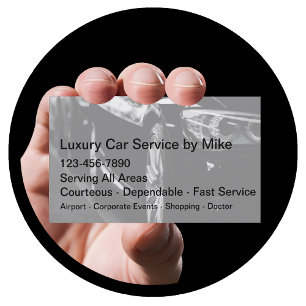 Classy Taxi Service Luxus-Transportunternehmen Visitenkarte