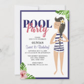 Classy Teen Pool Party | Geburtstag Einladung (Vorderseite)