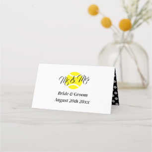 Classy Tennis Thema Hochzeitstisch Platzkarten