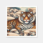 Classy Tiger Cocktail Napkin Serviette (Vorderseite)