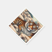 Classy Tiger Cocktail Napkin Serviette (Ecke)
