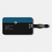 Classy Traveler Blue Gepäckanhänger (Rückseite horizontal)