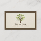 Classy Tree of Hearts - Einfach sauber und stilvol Visitenkarte (Rückseite)