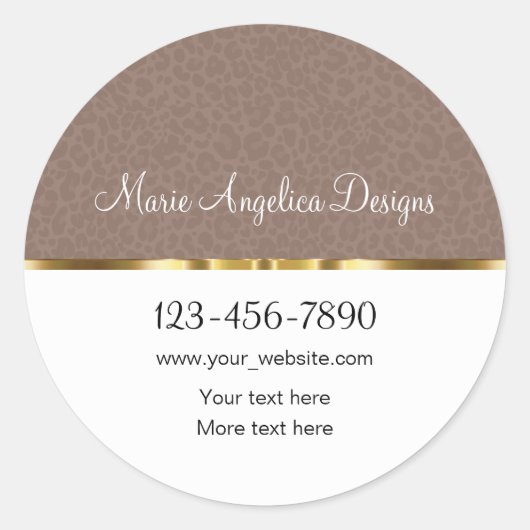Classy Trendy Fashion Sticker Labels (Vorderseite)