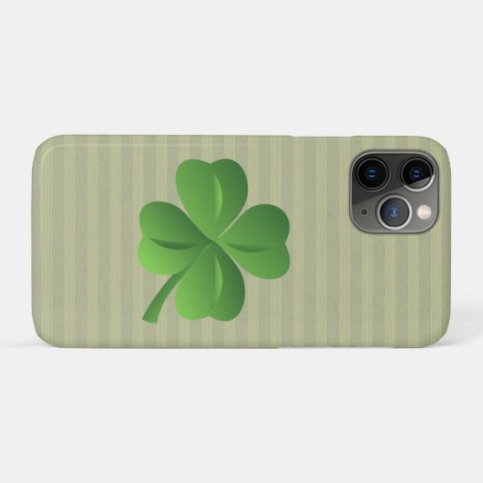 Classy Trendy Irish Lucky Kleeblatt Case-Mate iPhone Hülle (Rückseite (Horizontal))