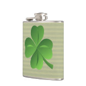 Classy Trendy Irish Lucky Kleeblatt Flachmann (Links)