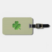 Classy Trendy Irish Lucky Kleeblatt Gepäckanhänger (Vorderseite horizontal)