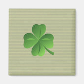 Classy Trendy Irish Lucky Kleeblatt Magnet (Vorne)