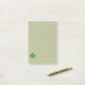 Classy Trendy Irish Lucky Kleeblatt Post-it Klebezettel (Auf Schreibtisch)