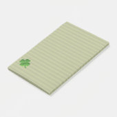 Classy Trendy Irish Lucky Kleeblatt Post-it Klebezettel (angewinkelt)