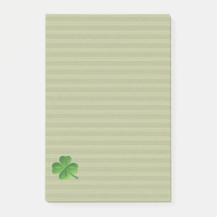 Classy Trendy Irish Lucky Kleeblatt Post-it Klebezettel