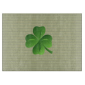 Classy Trendy Irish Lucky Kleeblatt Schneidebrett (Vorderseite)