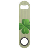 Classy Trendy Irish Lucky Kleeblatt Speedflaschenöffner (Vorderseite)
