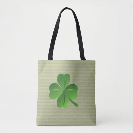 Classy Trendy Irish Lucky Kleeblatt Tasche (Vorderseite)