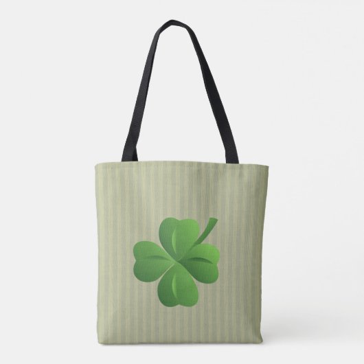 Classy Trendy Irish Lucky Kleeblatt Tasche (Rückseite)