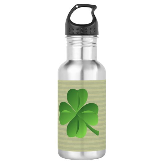 Classy Trendy Irish Lucky Kleeblatt Trinkflasche (Vorderseite)