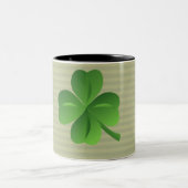 Classy Trendy Irish Lucky Kleeblatt Zweifarbige Tasse (Mittel)